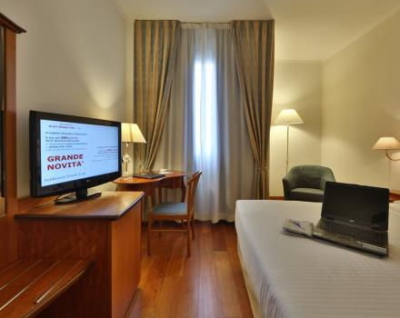 Scegliete la soluzione che fa per voi al Best Western Hotel Globus City Forlì4 stellle sup! camere classic, superior, suite. Connessione wifi in tutte le camere, centro benessere e ristorante interno